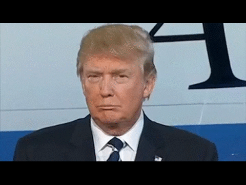 Trump making faces