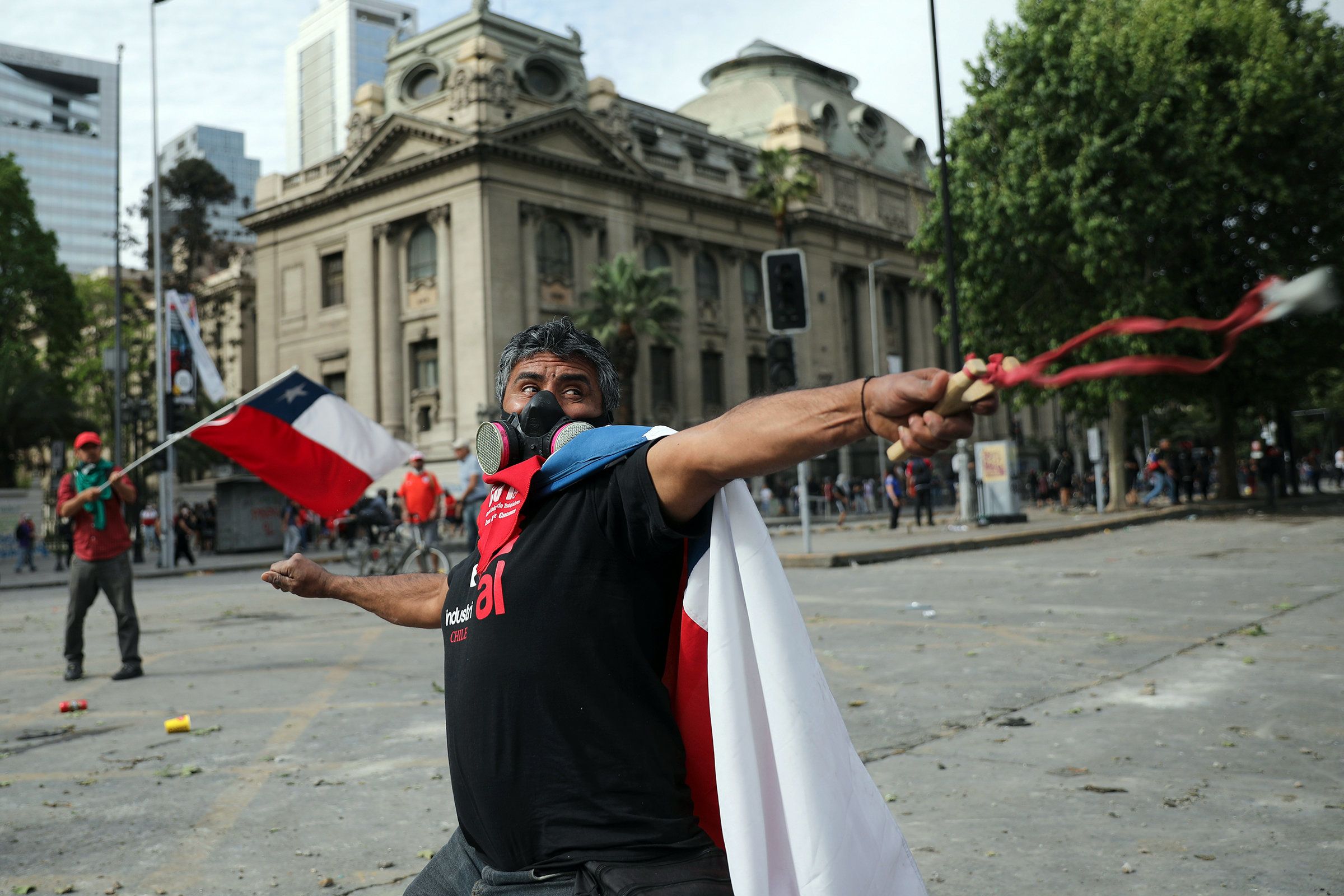 chilean protestor