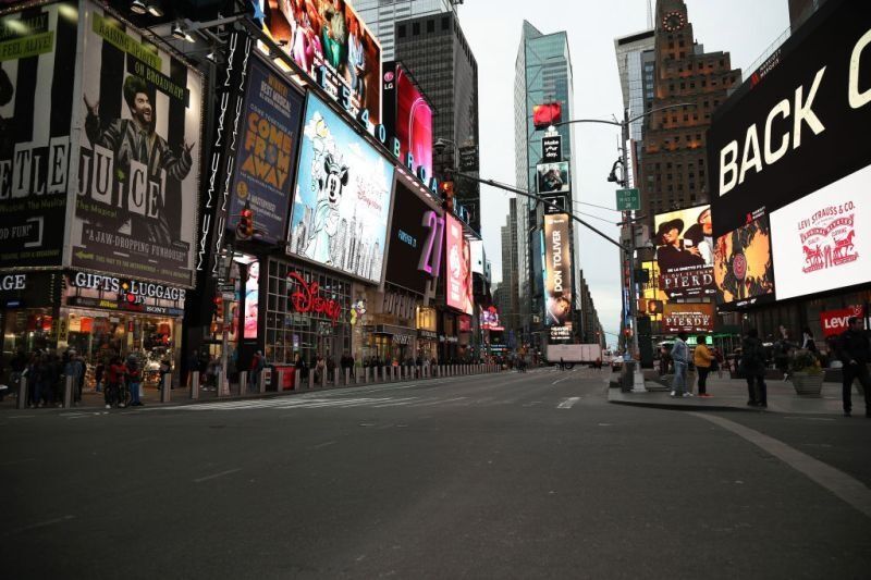 Times Square Empty Coronavirus