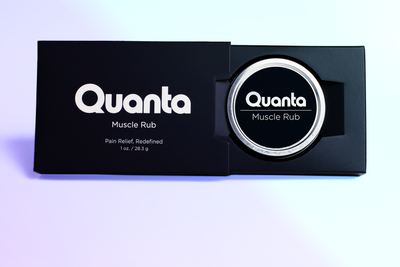 Open box of Quanta muscle rub